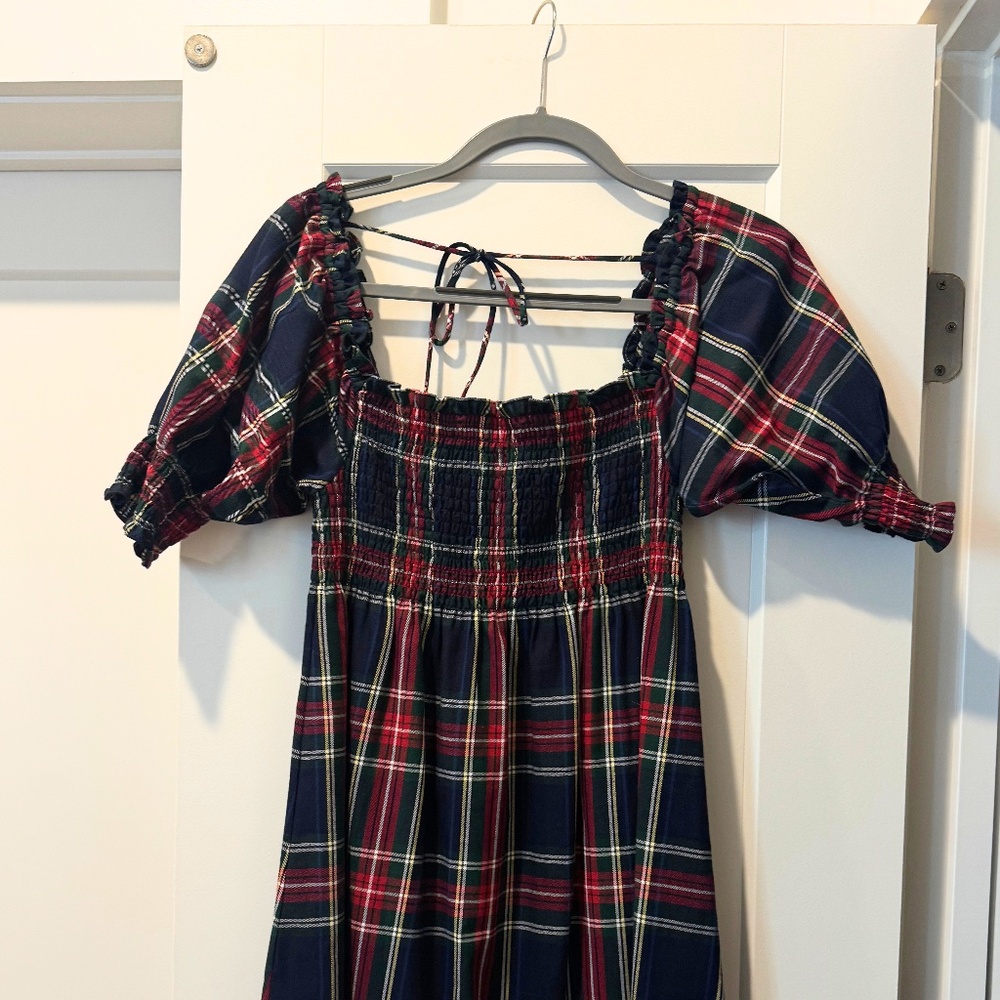 Hill House Home | Navy Tartan Athena Dress - Size Xs - NWT